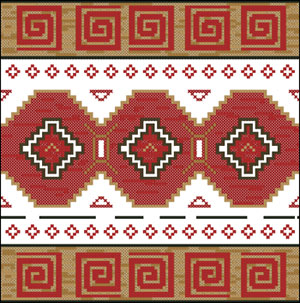Ornamental design for pillow in african style